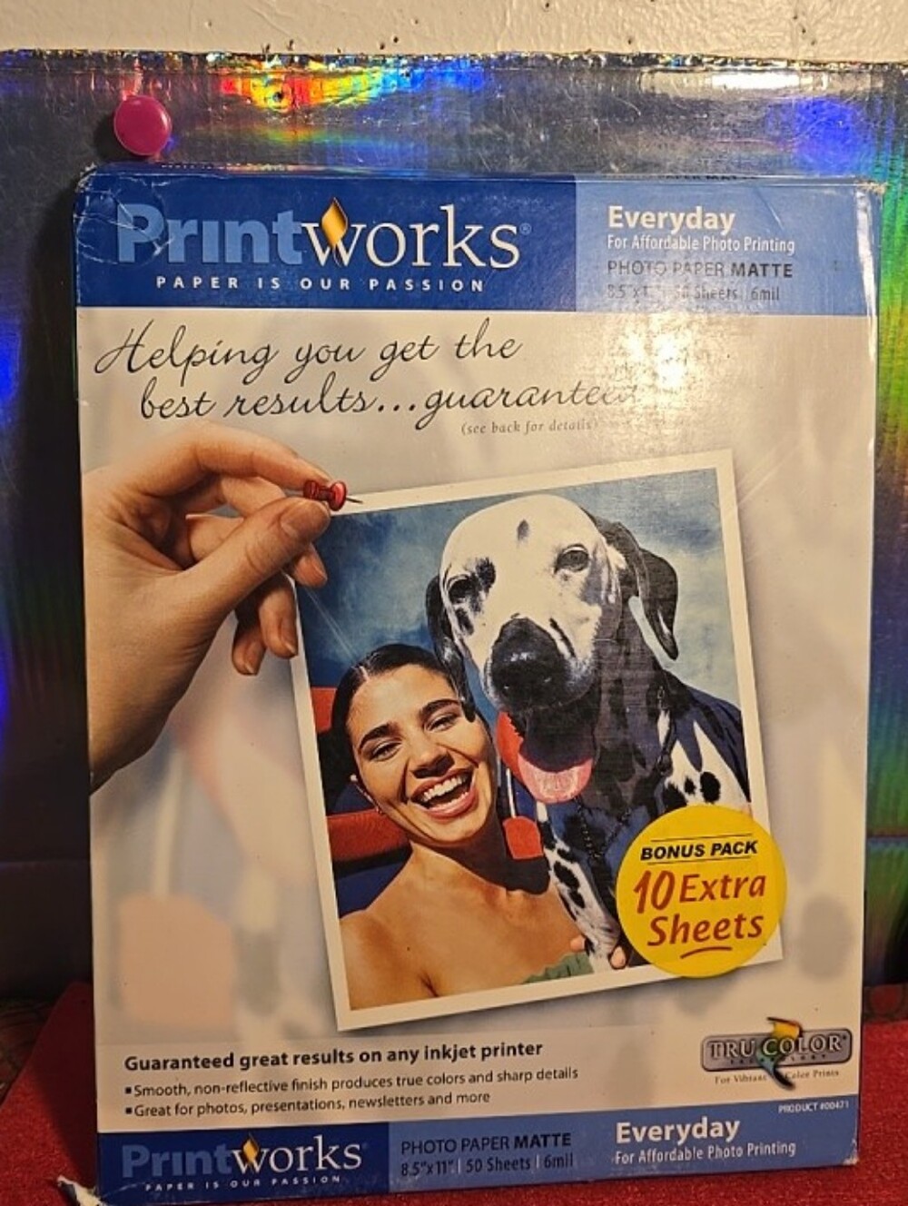 090826 Printworks, Photo Paper Matte, 27 Sheets, 8.5" X 11" Open Box . Studio 12